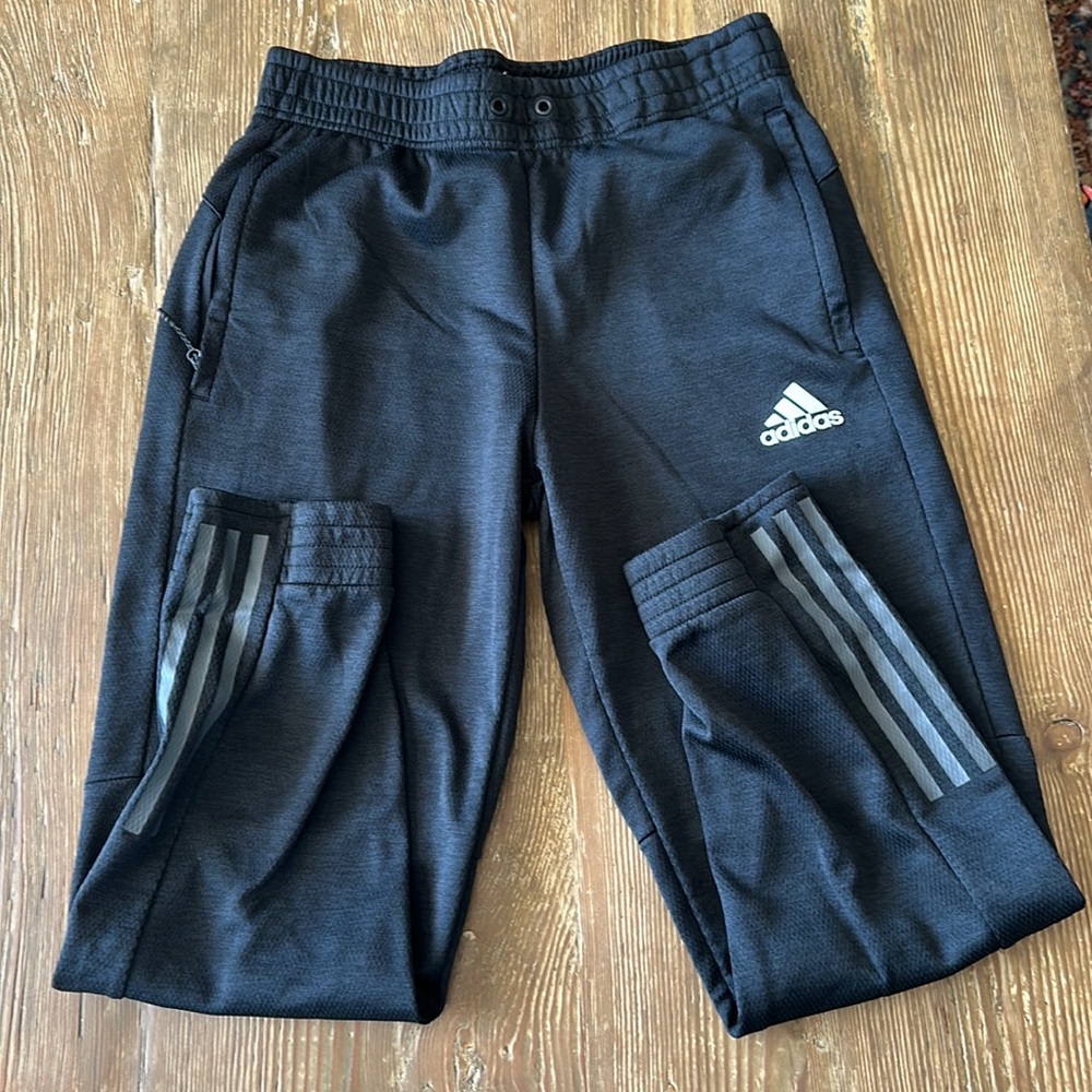 Adidas Track Pants, Size medium Black/charcoal Grey